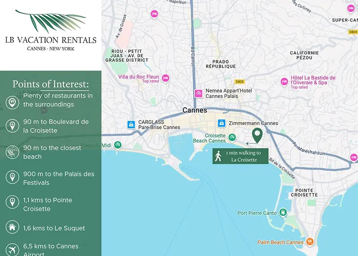 Daire Lb Vacation I A Short Stroll To Palais, Beach, Terrace & Seaview Cannes